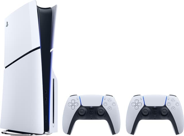 PlayStation 5 Slim Standard Edition konsoll (To kontroller-pakke) 1TB