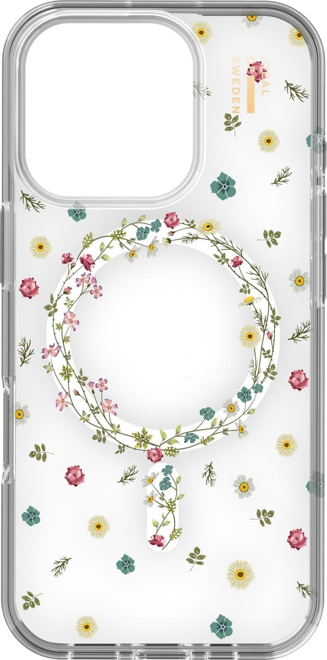 iDeal of Sweden MagSafe Clear deksel for iPhone 16 Pro (floral)
