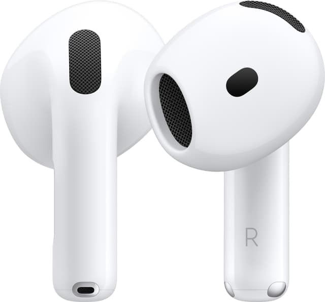 AirPods 4 med Aktiv støyreduksjon (2024) og trådløst ladeetui (USB-C)