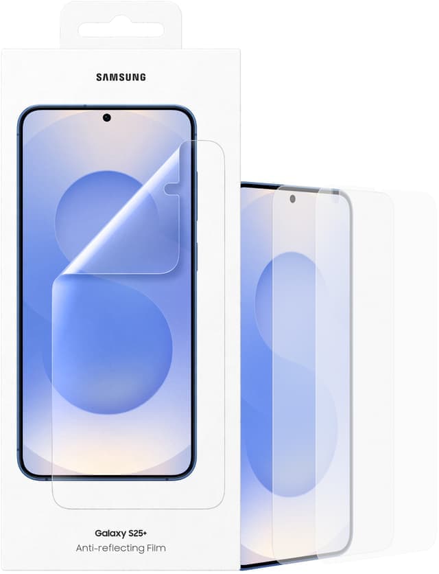 Samsung Galaxy S25+ anti-gjenskinnsfilm (gjennomsiktig)
