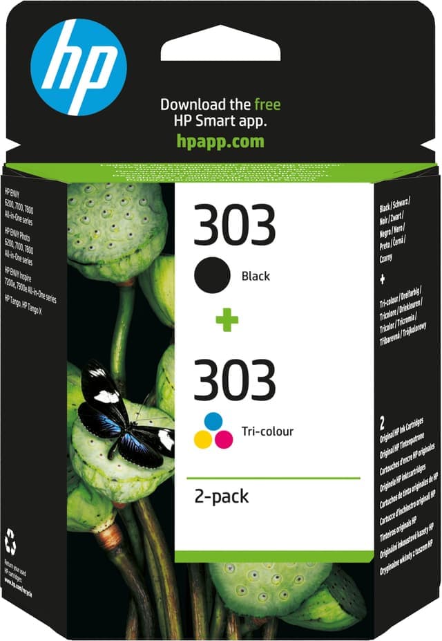 HP 303 2-pakning blekkpatron (CMYK)