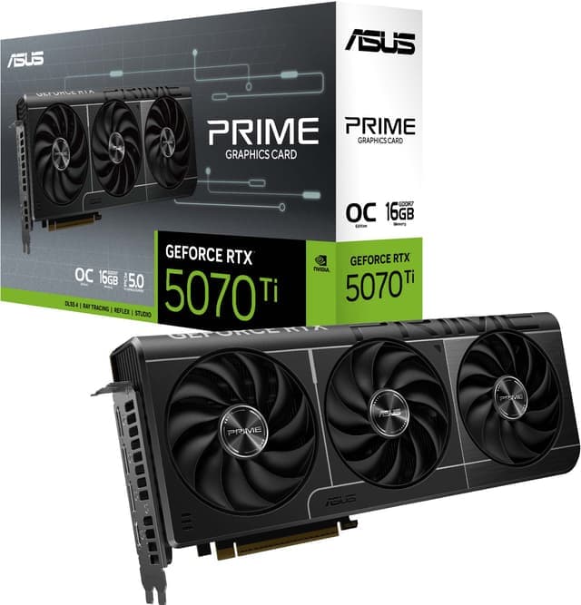 ASUS GeForce RTX 5070 Ti 16GB PRIME OC grafikkort