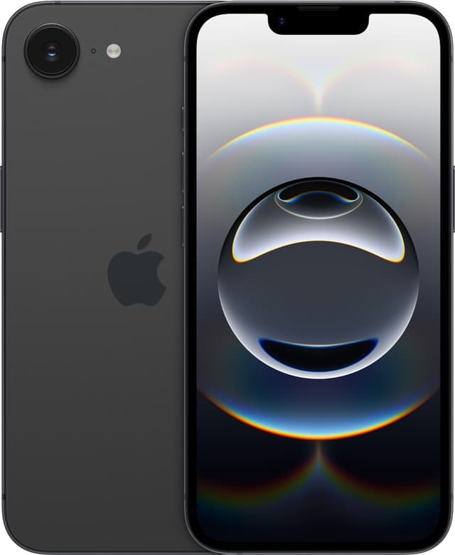 iPhone 16e smarttelefon 128GB (sort)
