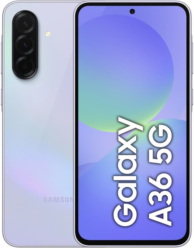 Samsung Galaxy A36 5G smarttelefon 6/128GB (lavendel)