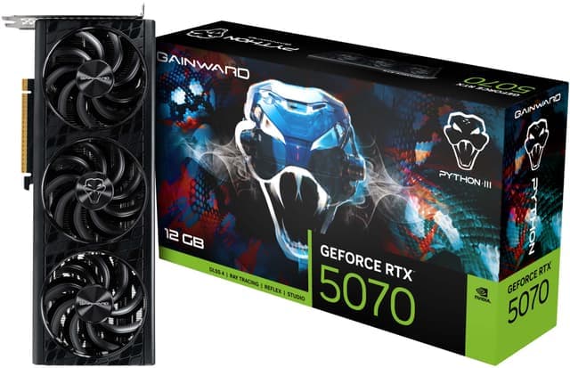 Gainward GeForce RTX 5070 Python III grafikkort (12 GB GDDR7)