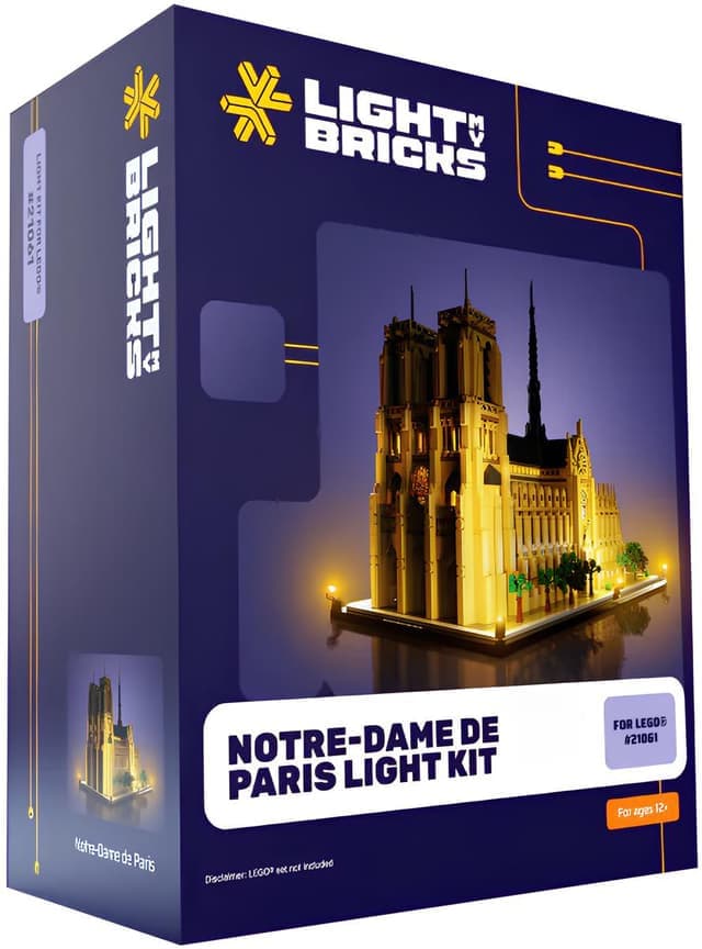 Light My Bricks™ Notre-Dame de Paris lyssett