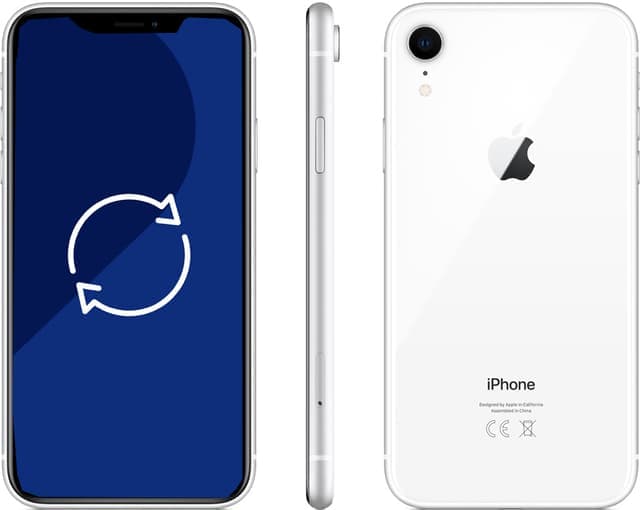 Brukt iPhone XR smarttelefon 64 GB (hvit)