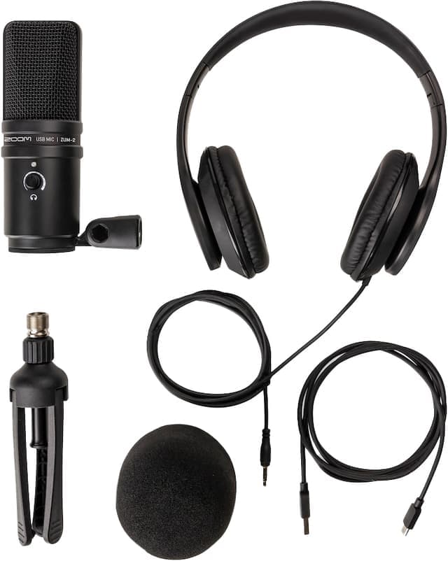 Zoom Zum 2PMP USB Podcast Microphone Bundle (4-pakning)