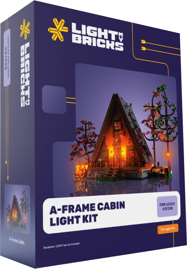 Light My Bricks™ A-frame hytte lyssett