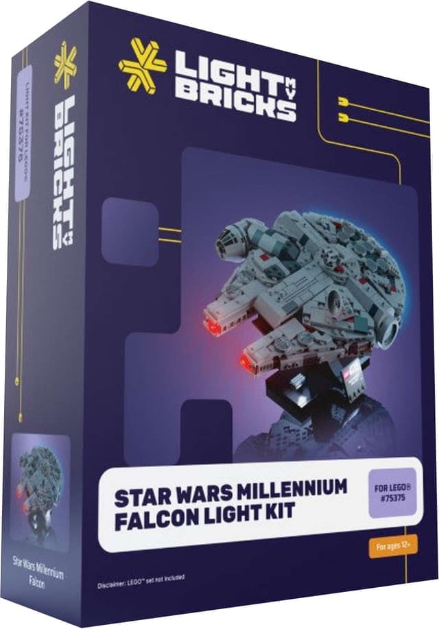Light My Bricks™ Star Wars Millenium Falcon lyssett