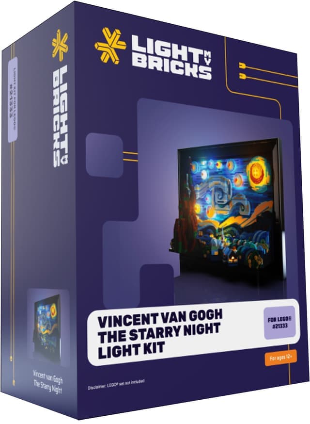 Light My Bricks™ Vincent van Gogh - Stjernenatt lyssett