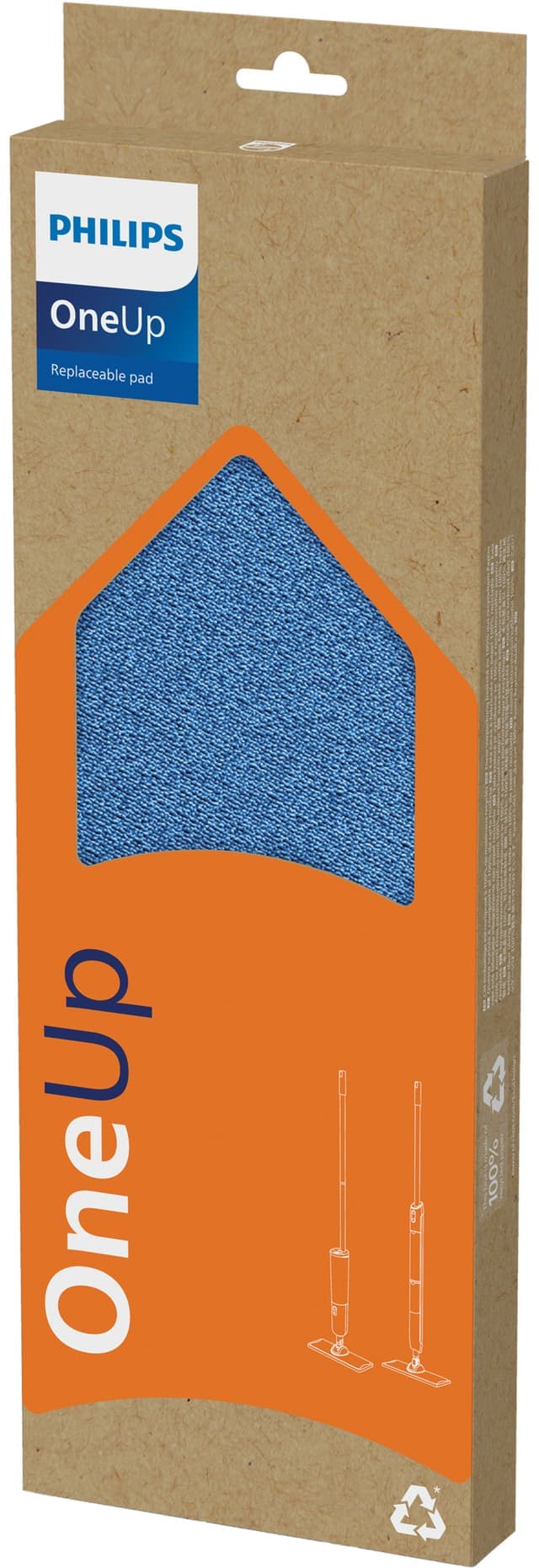 Philips OneUp moppepute XV1882/10 (blå)