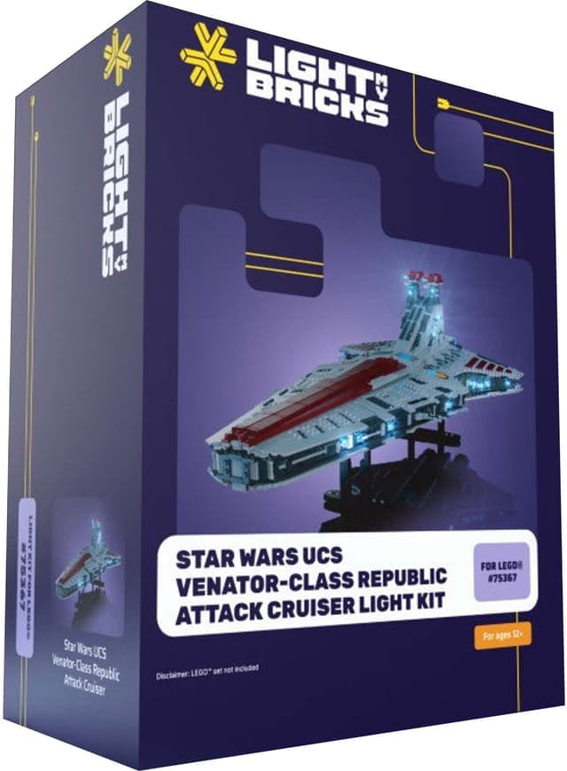 Light My Bricks™ UCS Venator-Class Republic attack cruiser lyssett