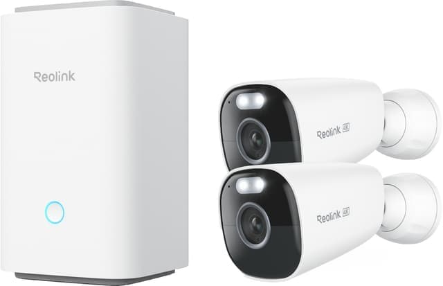 Reolink Argus Eco 4K trådløst utendørs sikkrehetskamera (2-pakning)