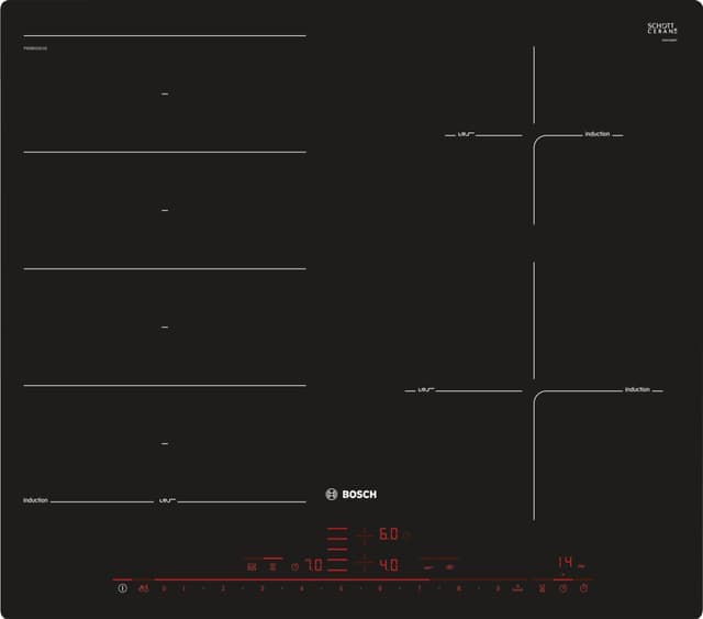 Bosch Serie 8 platetopp induksjon PXE601DC1E (57.2cm)