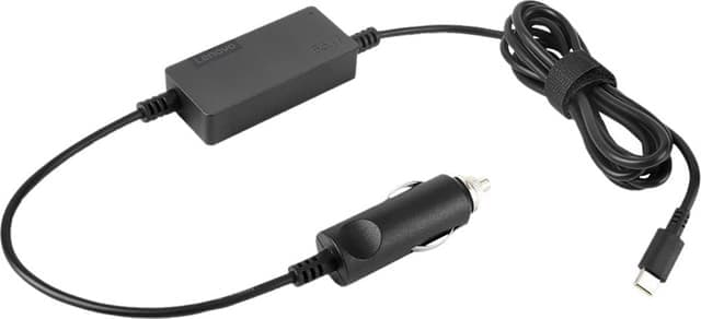 Lenovo 65W USB-C DC Travel Adapter bilstrømadapter 40AK0065WW (sort)