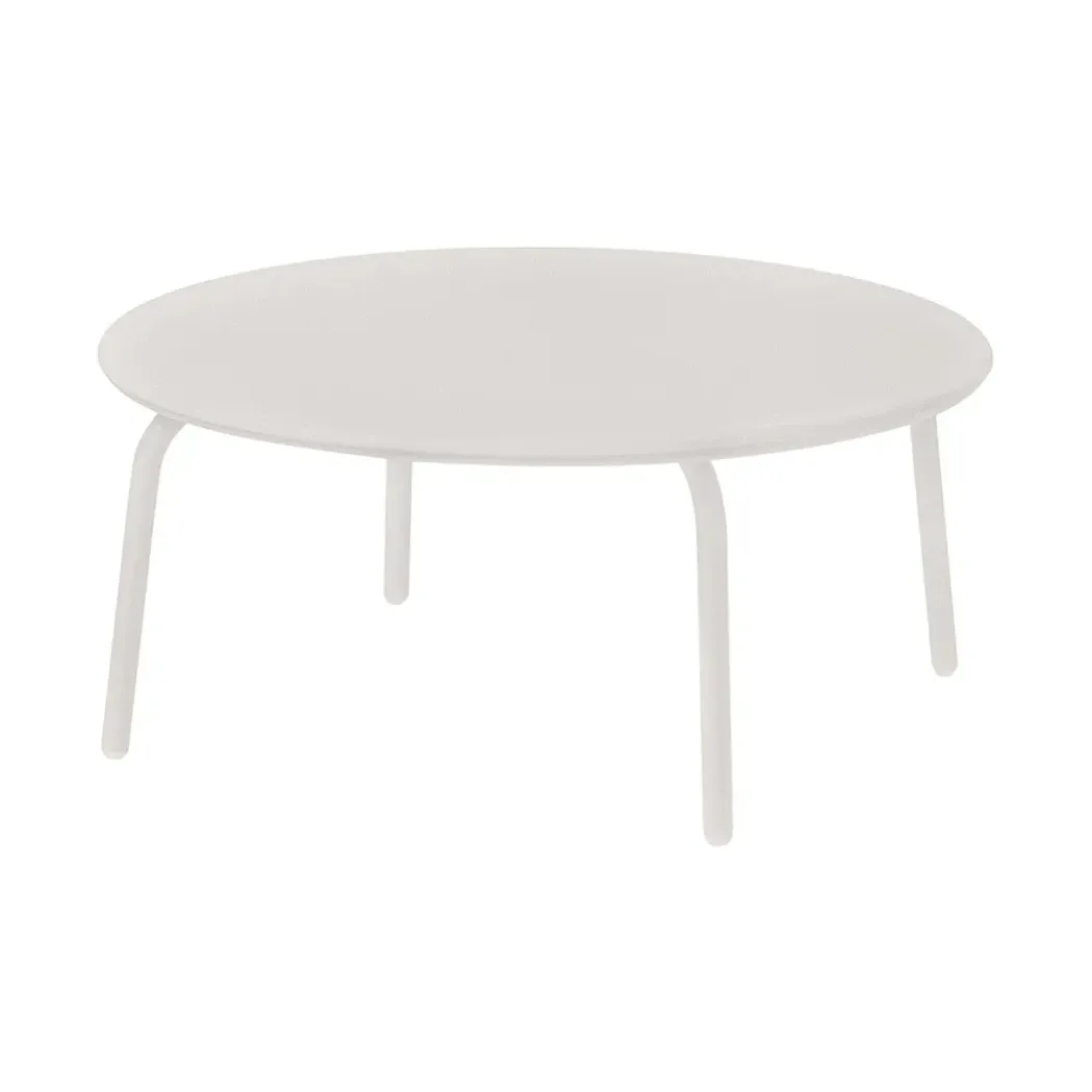 YUA Lounge bord Ø80 cm, Silk grey