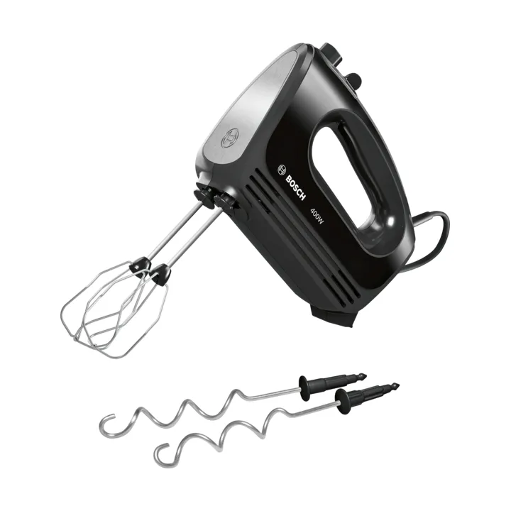 Bosch CleverMixx MFQ2420B håndmikser 400W, Svart-børstet rustfritt stål