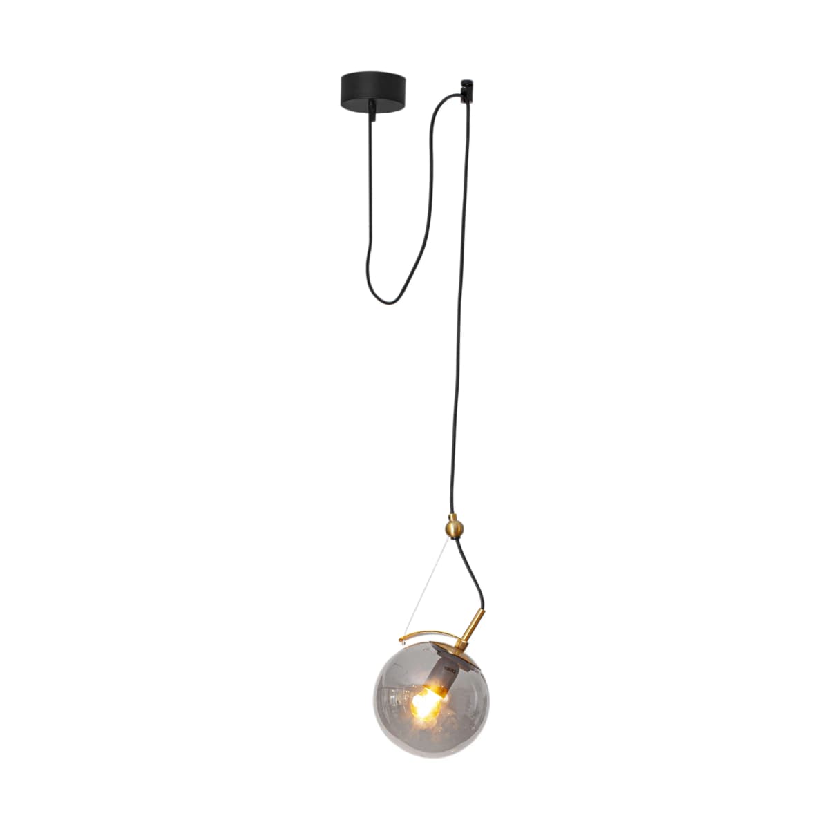 Carry taklampe 18 cm, 1 grå