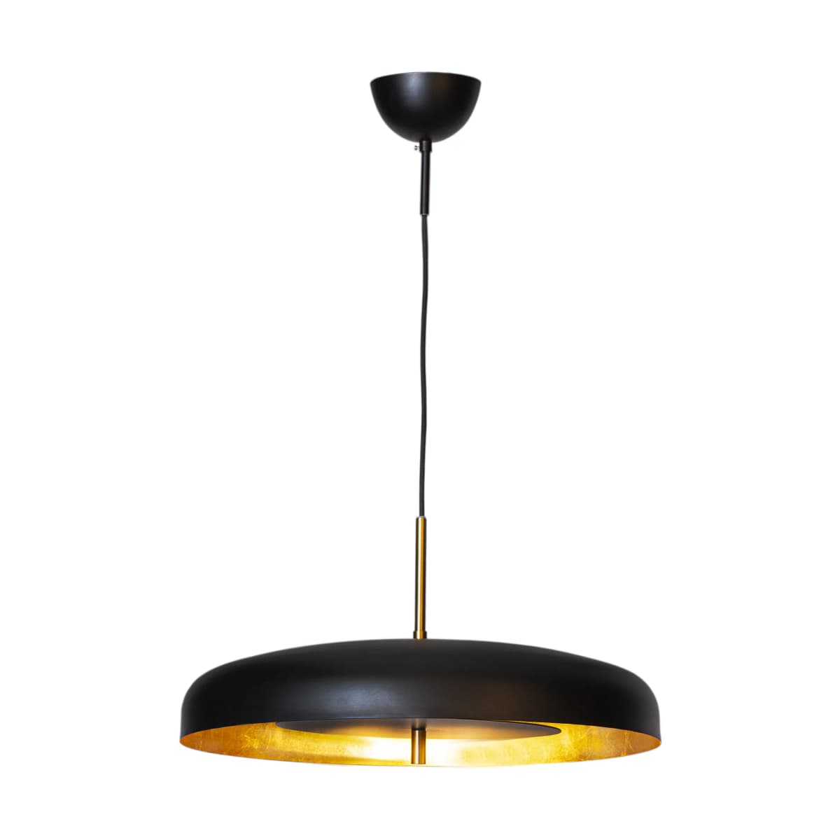 Shelby taklampe Ø50 cm, Svart-gull
