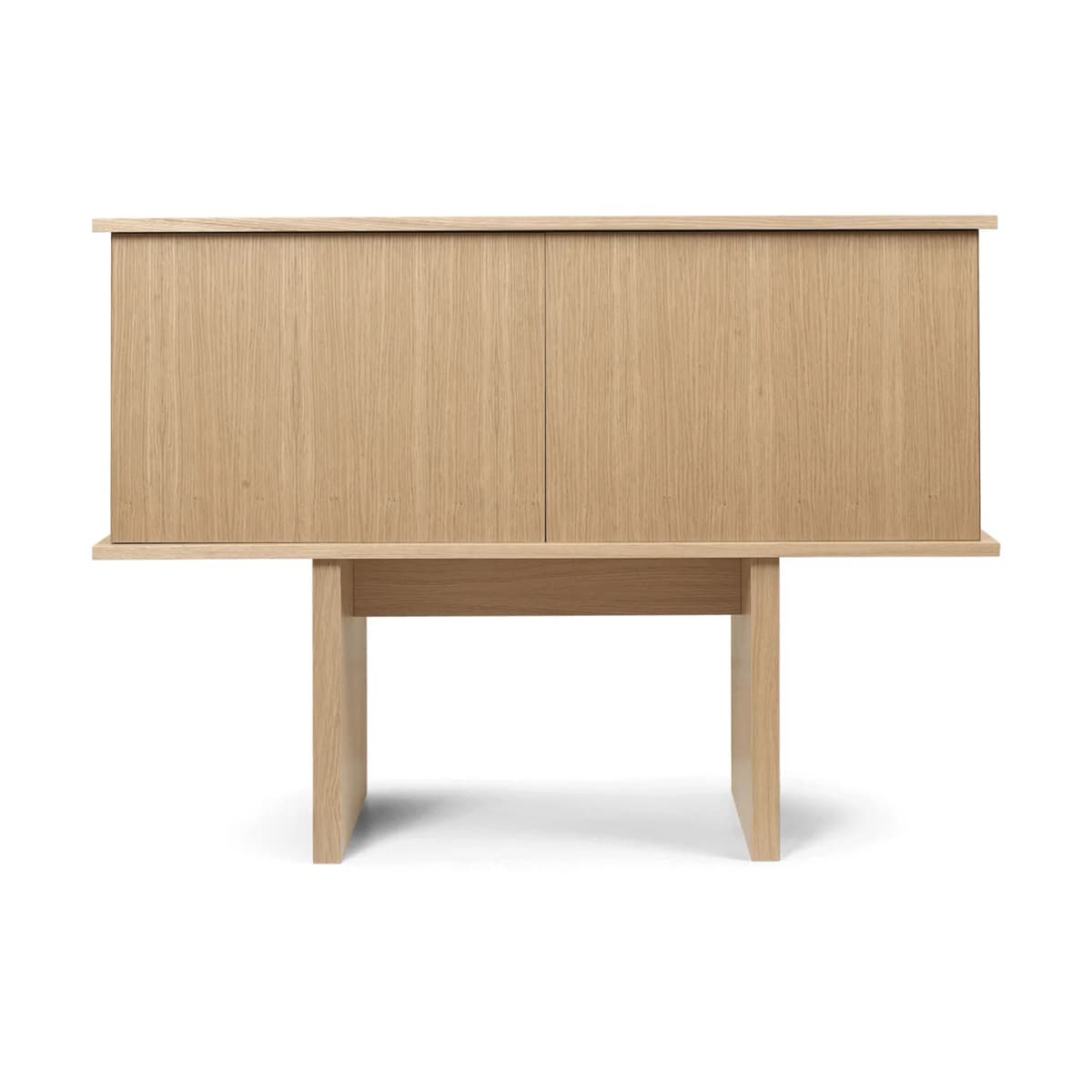 Stilt sideboard single 72,5x100 cm, Natural oak