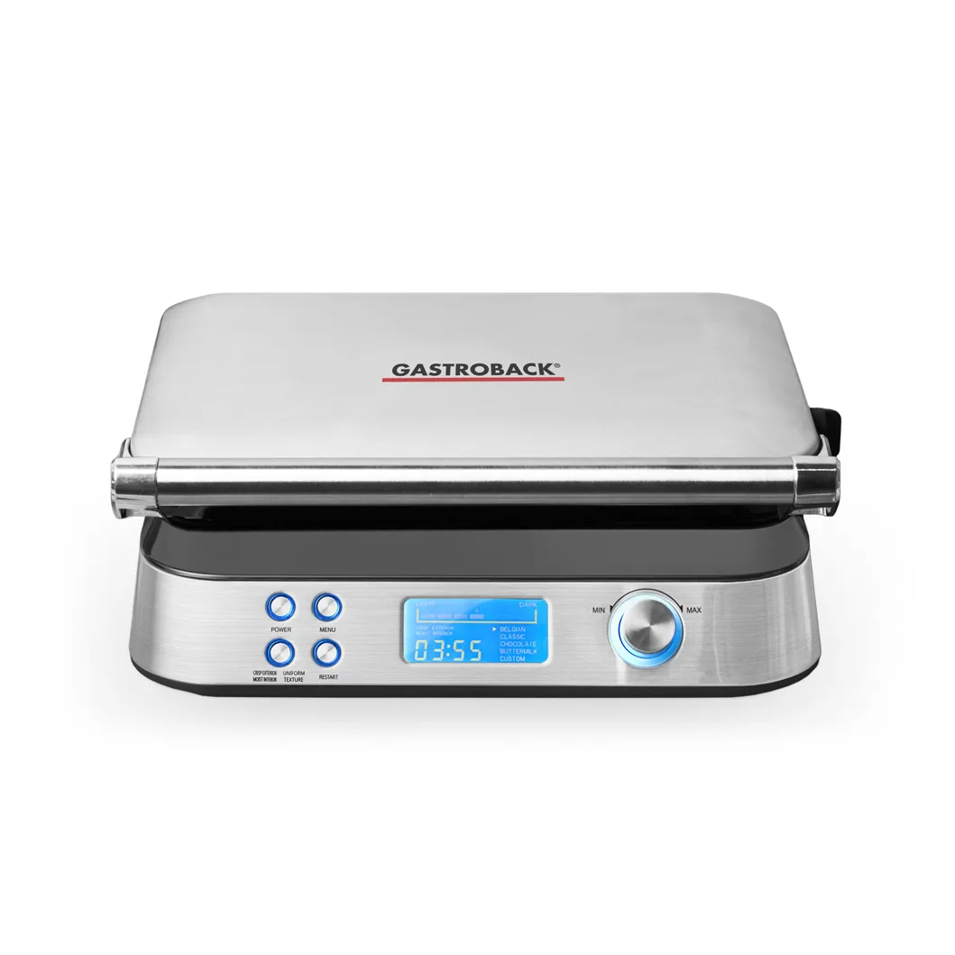 Gastroback 42424 vaffeljern, Silver