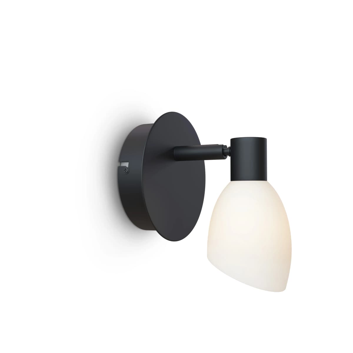 Cut vegglampe, Svart
