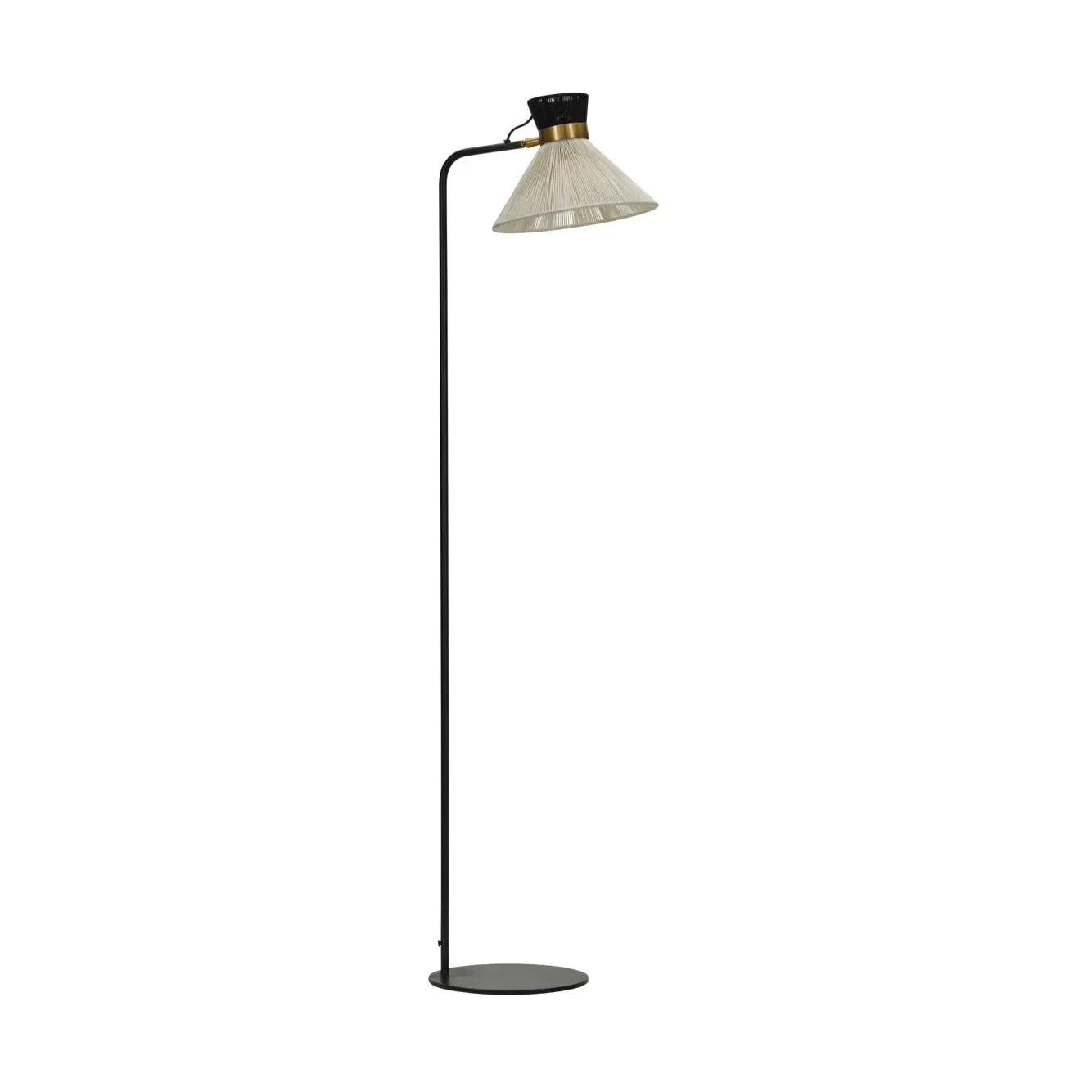 Cord gulvlampe, Svart