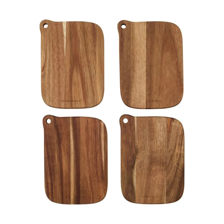 Eya skjærebrett 13x18 cm 4-pk, Acacia