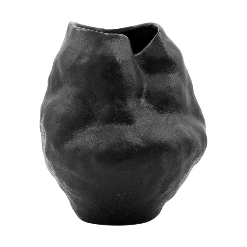 Formu vase 20 cm, Svart