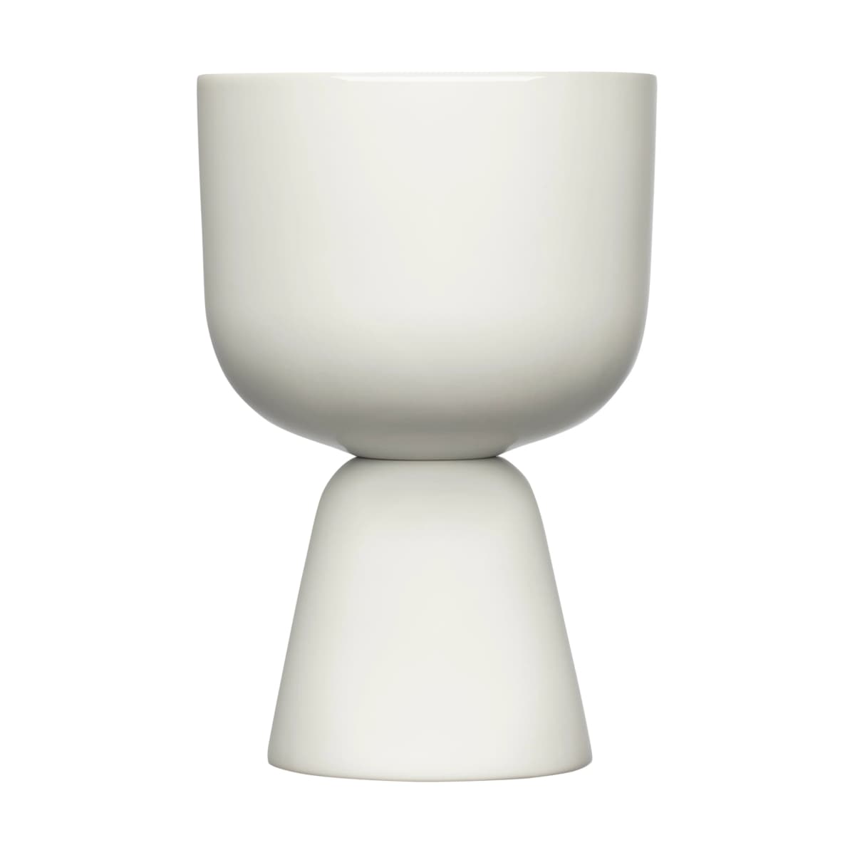 Nappula krukke Ø12,5 cm h19 cm, Hvit