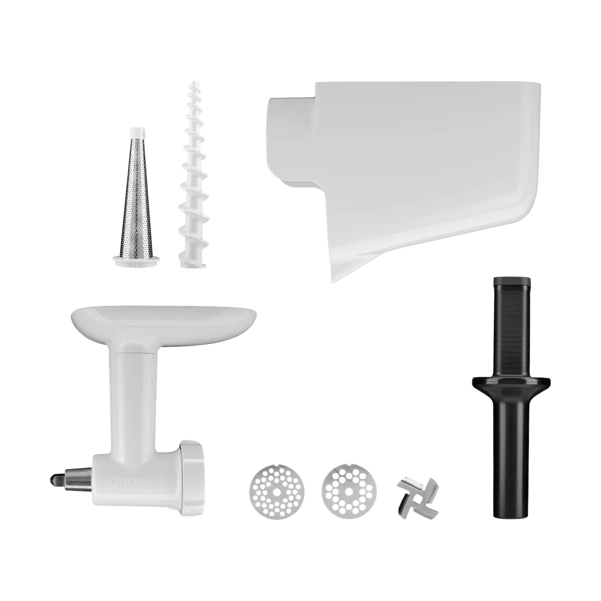 KitchenAid kjøttkvern og purésett til kjøkkenmaskin, White