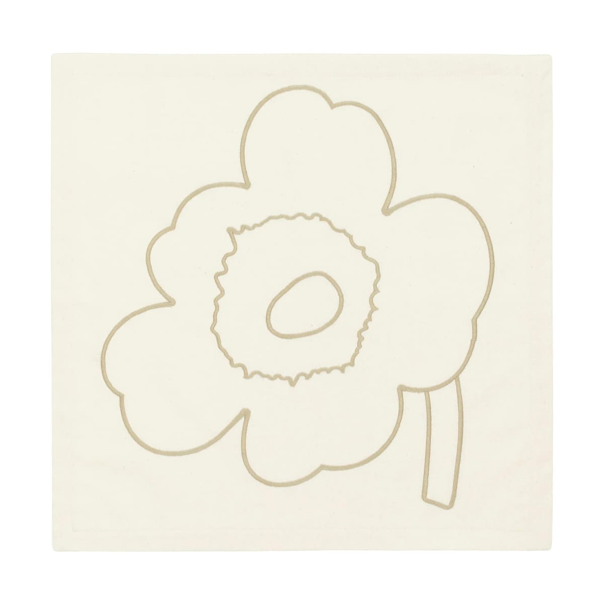 Piirto Unikko bomullsserviett 3-pack, Off white-straw