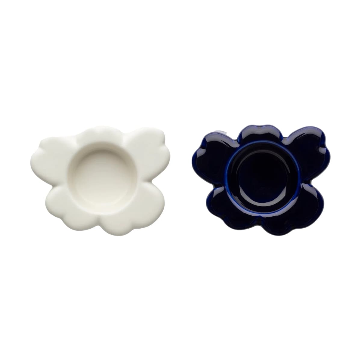 Unikko lyslykt 3x10 cm, 2 stk, Cobalt-white