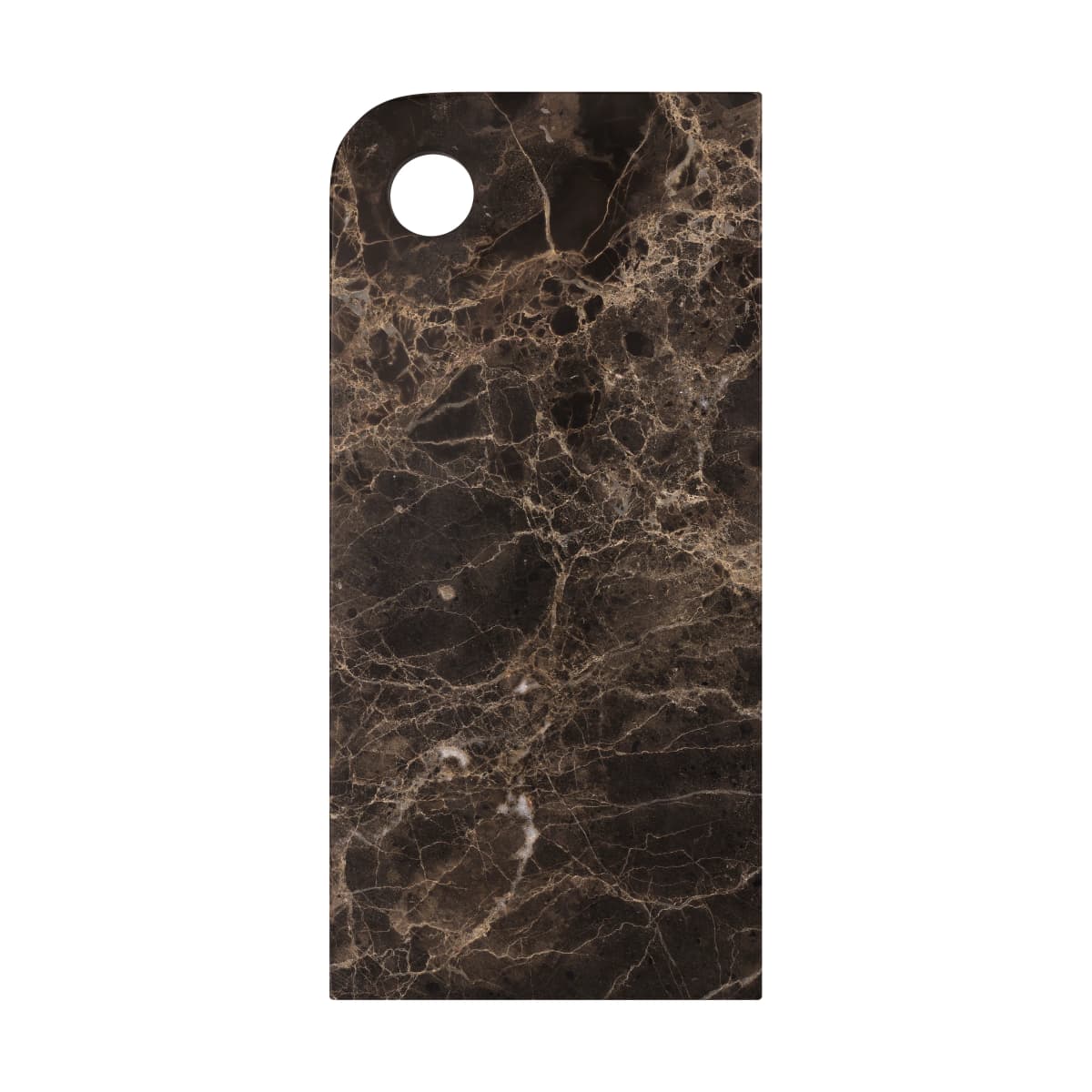 Marble serveringsbrett large 18x38 cm, Brown