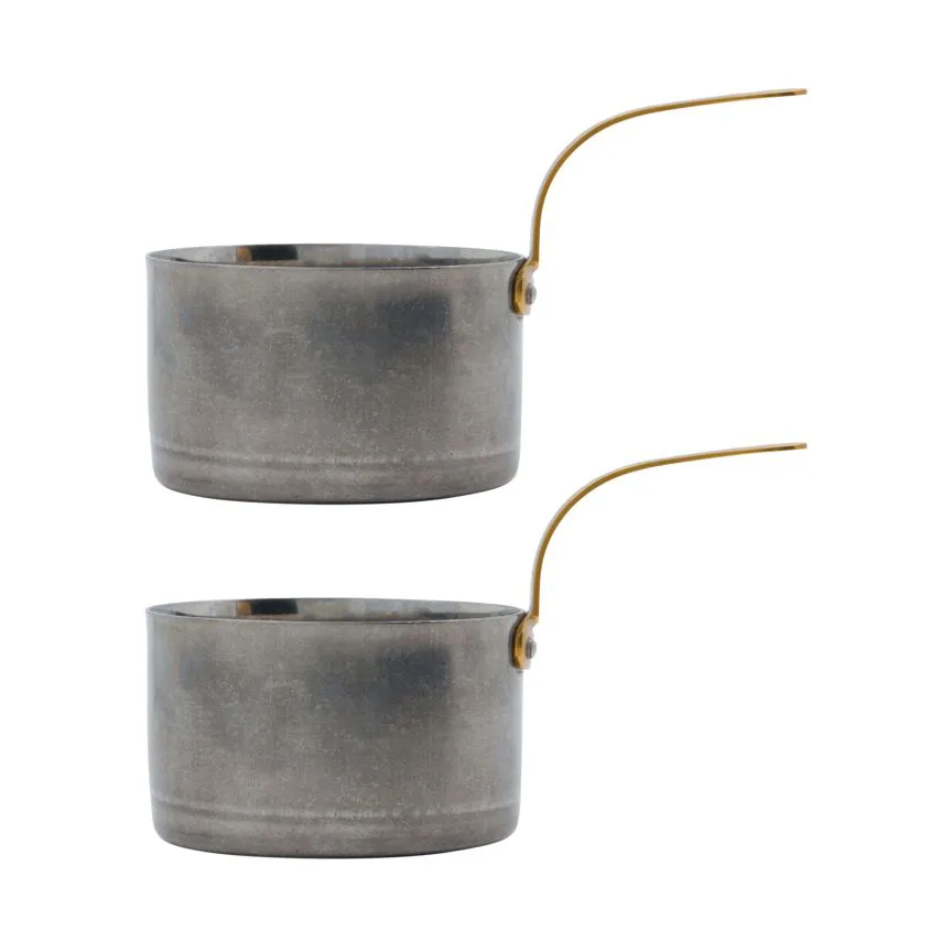 Presentation mini-kjele Ø10 cm 2-pakn., Sølvfinish