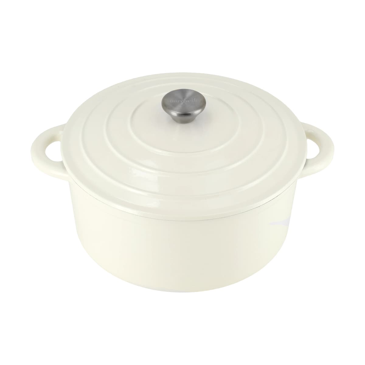 Nordwik støpejernsgryte rund 5 l, Creme