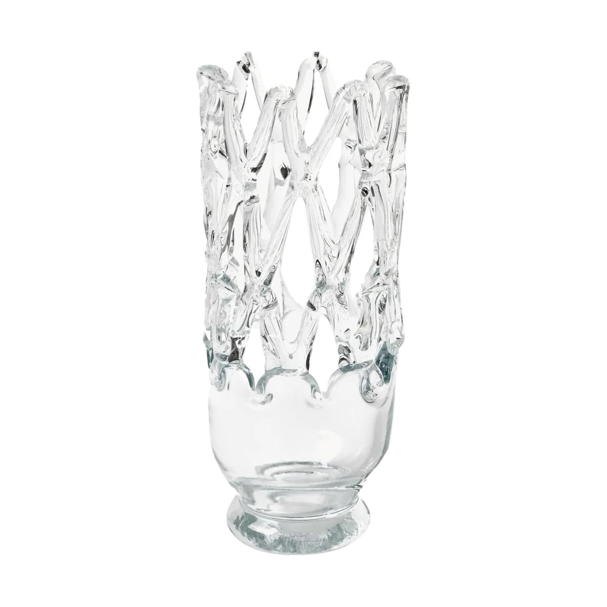 Timantti vase liten 33 cm, Klar