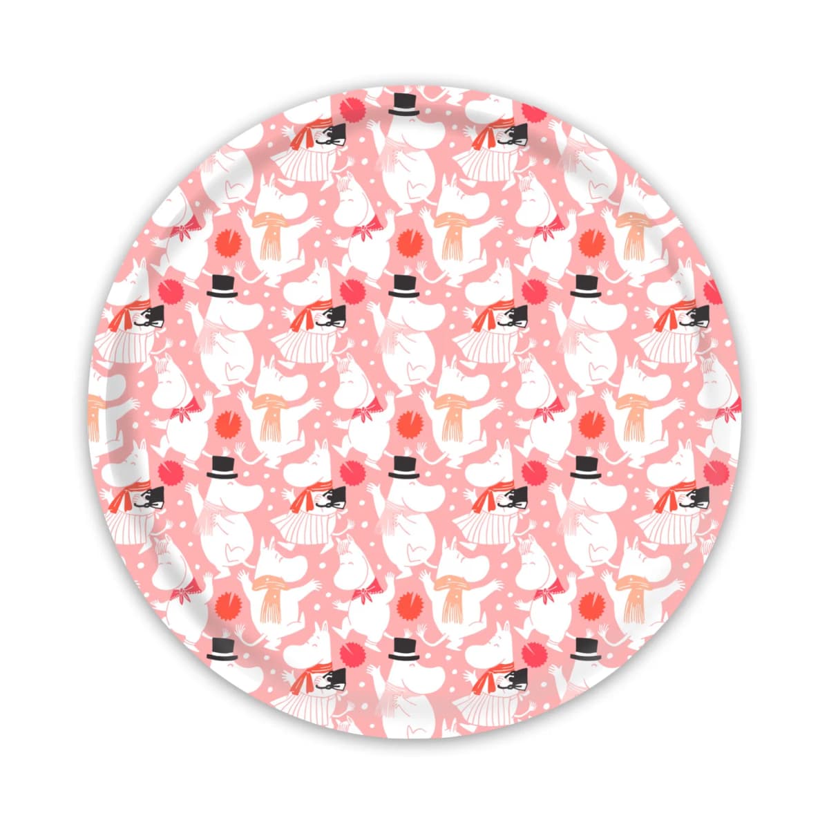 Moomin Celebration brikke Ø31 cm, Hvit-rosa