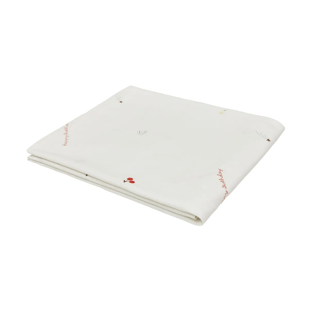 Birthday duk 140x260 cm, Offwhite