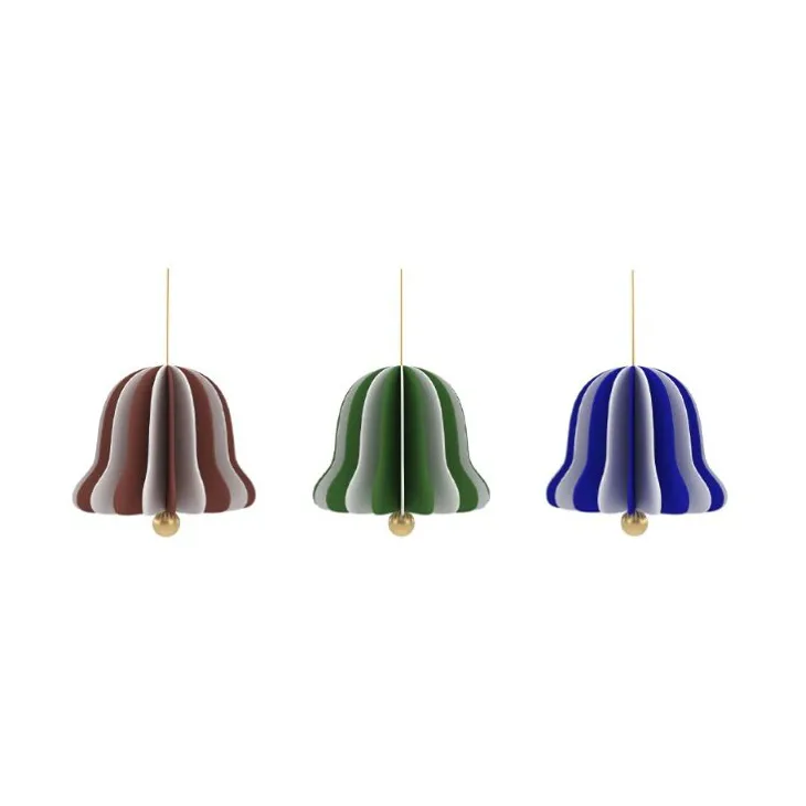 Christmas Bell juleanheng 3 deler, Nutmeg-green-blue