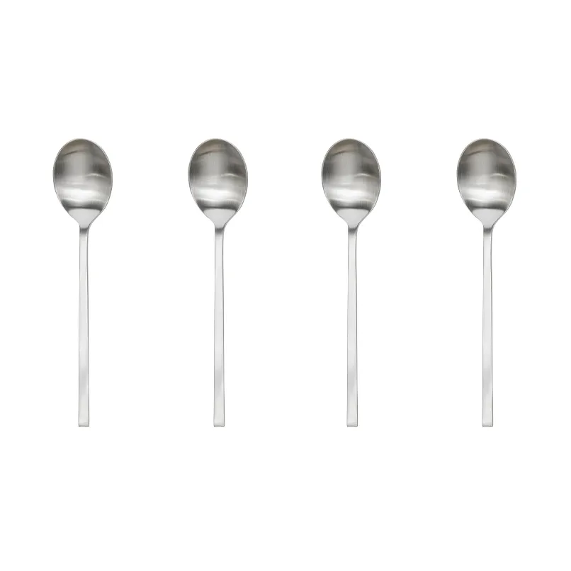 Yuka teskje 4-pk, Brushed Steel