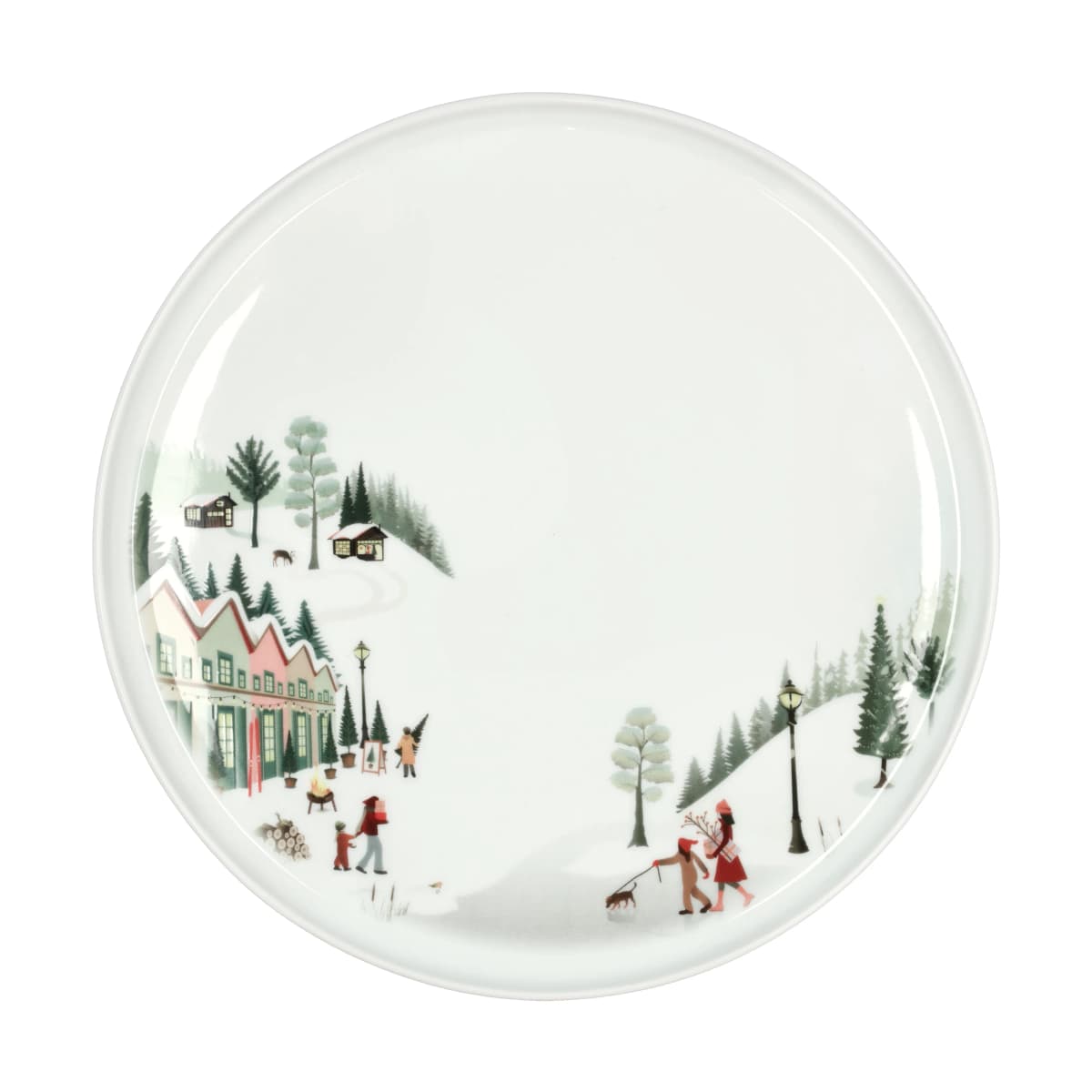 Vinter tallerken Ø26 cm, Hvit