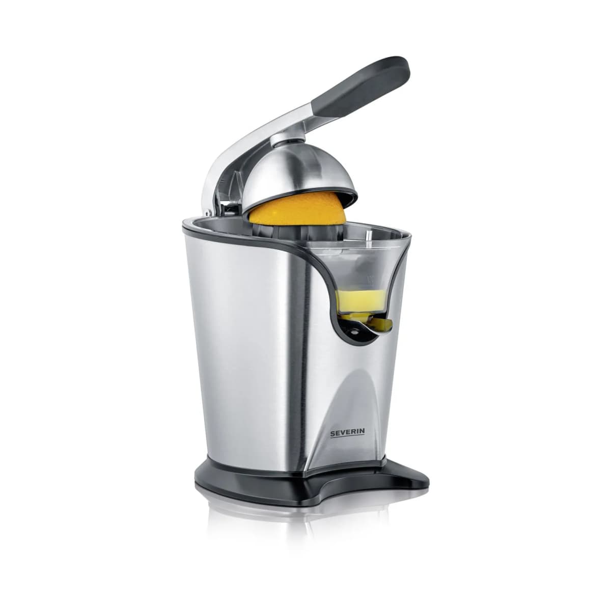 Severin CP 3544 sitruspresse med pressarm, Rustfritt stål