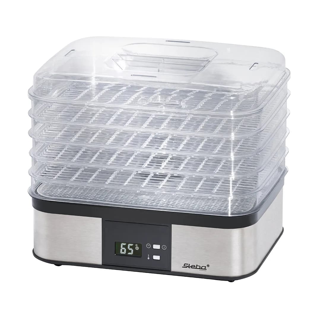 Steba ED5 Dehydrator soppetørker 5 brett, Rustfritt stål