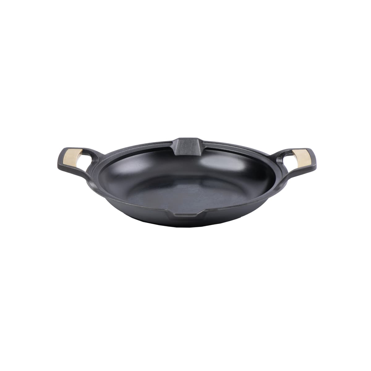 Signature paellapanne polert støpejern 33 cm, Sort