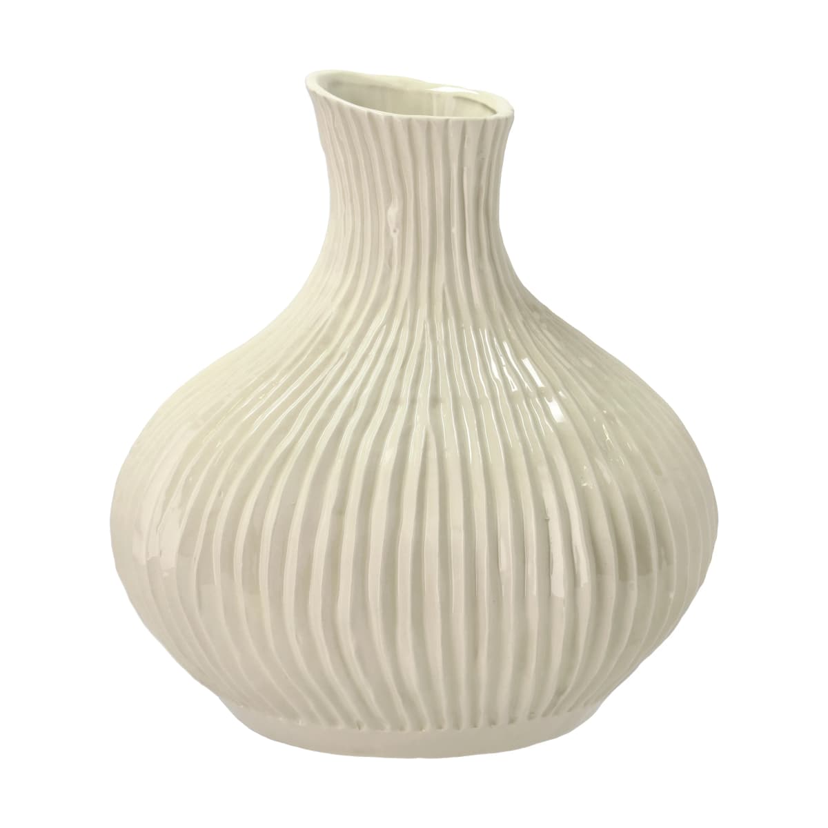 Eik vase Ø31x33,5 cm, Kremhvit