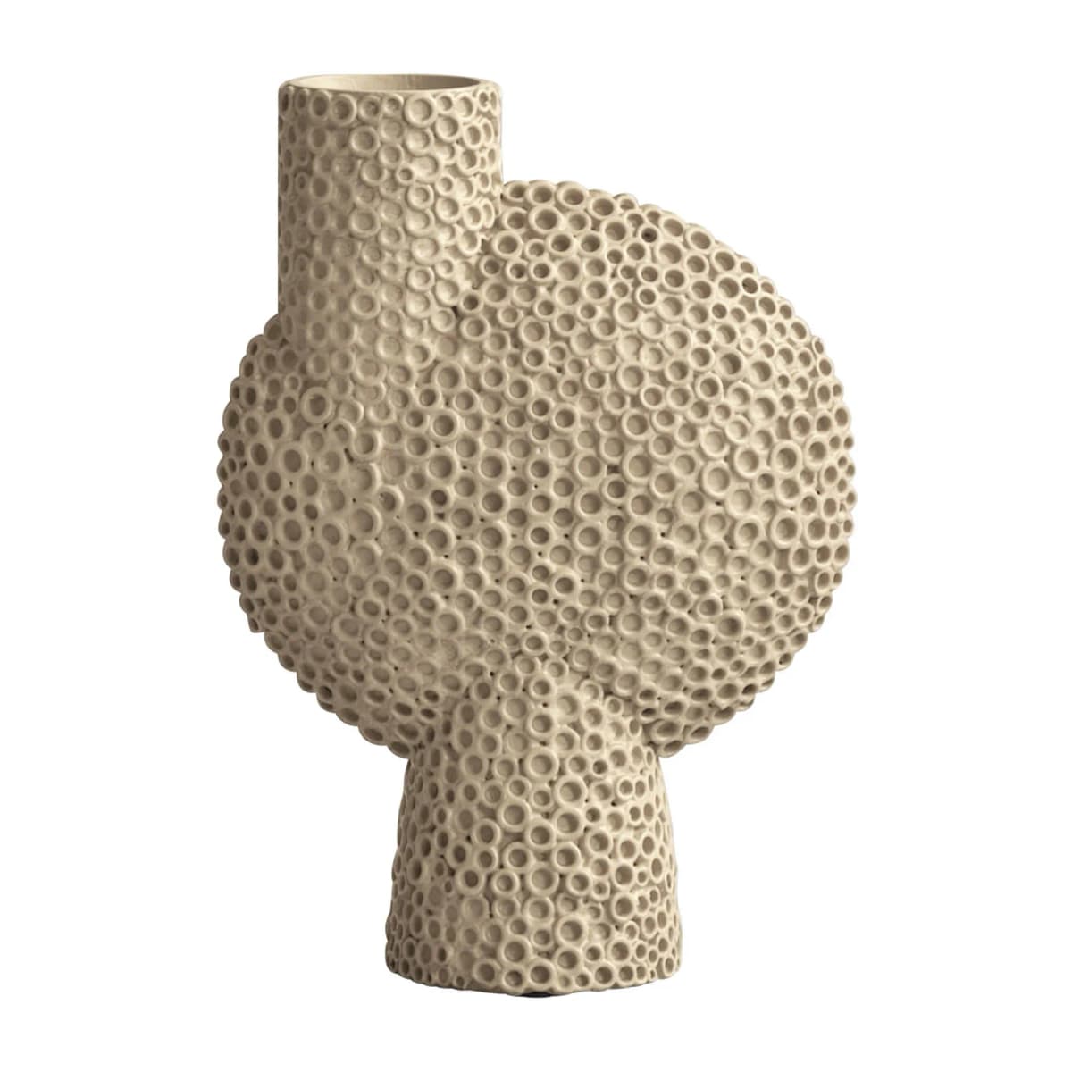 Sphere vase Bubl Shisen medio 25,5 cm, Sand