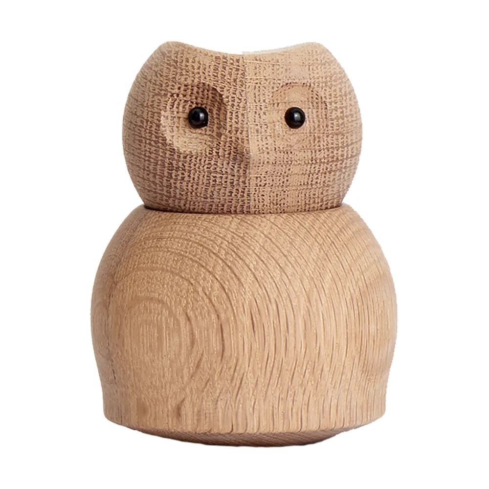 Andersen Owl trefigur Small, Oak
