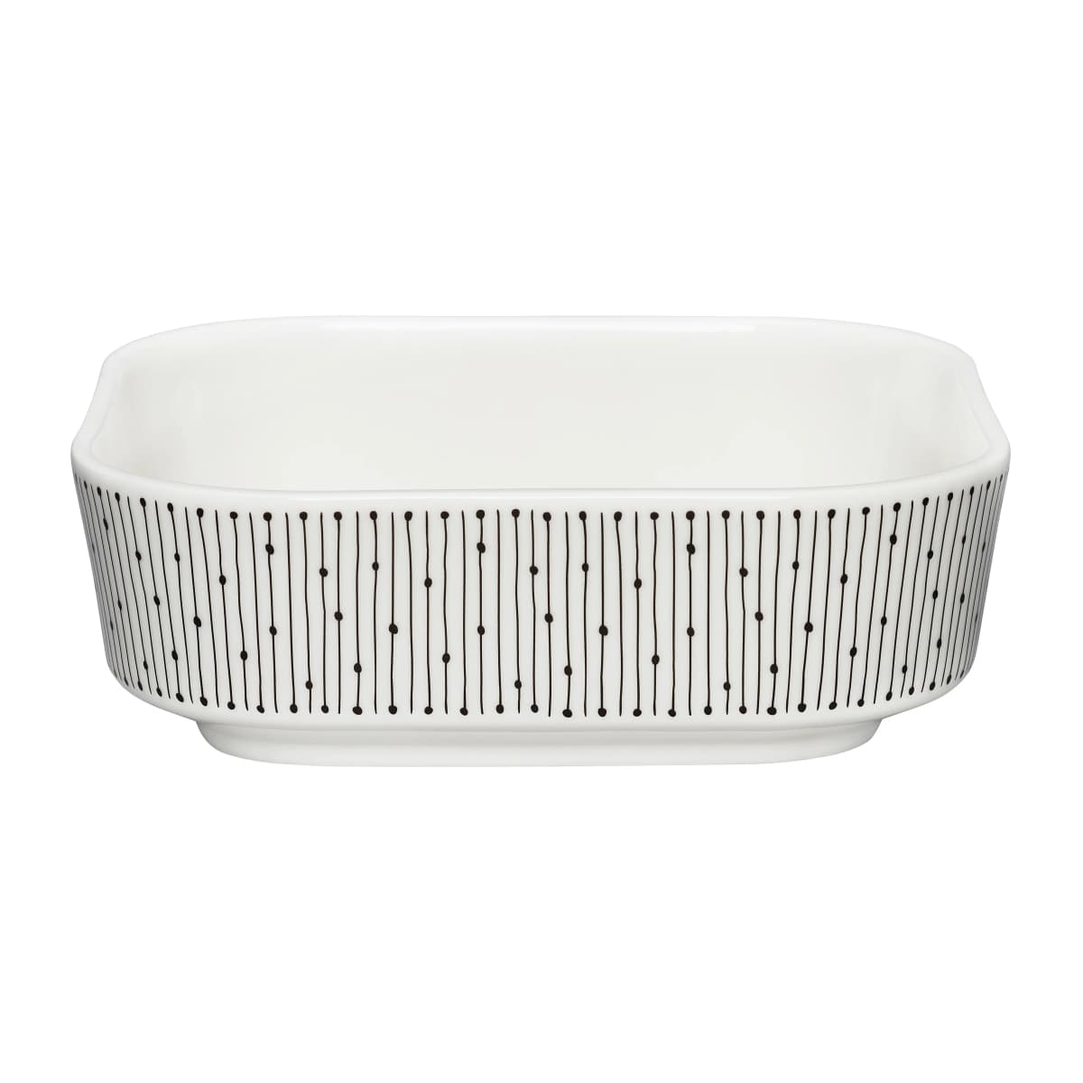 Mainio Sarastus ildfast form 0,7 l, Svart-hvit